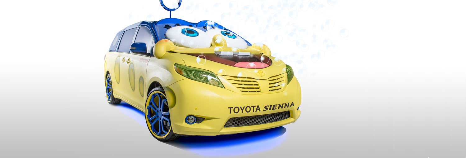 Bob Esponja ya tiene auto. ¡Y es una Sienna!